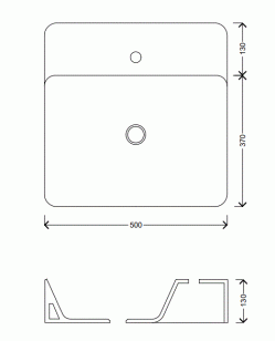 LAVABO SLIM 50X50 / 60X50